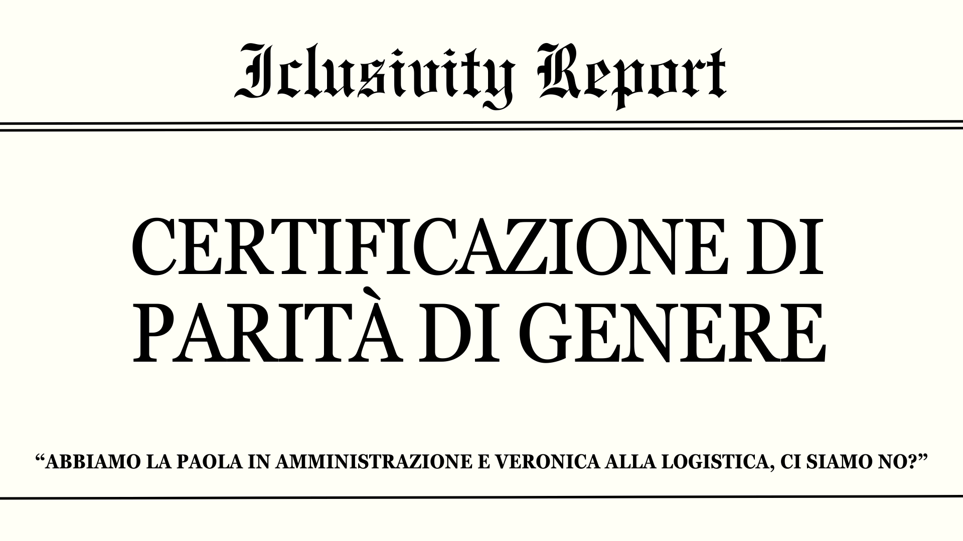 Certificazione di parità di genere: cos’è e a cosa serve?